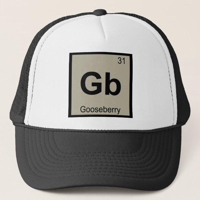 Gbit - Periodisk Bord-symbol för kronisk kemi Keps (Framsida)