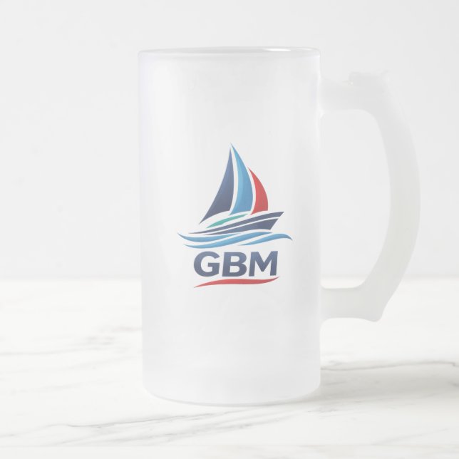 GBM Beer glass frosted  Frostat Ölglas (Höger)
