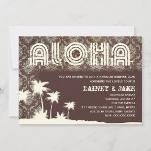 GC Aloha Luau Handflatan Pier Inbjudningar