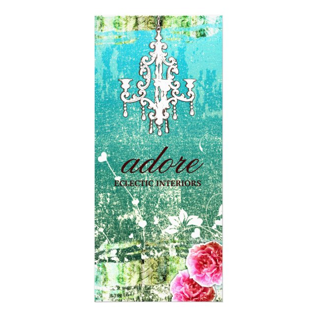 GC älskar vintageblått Reklamkort (Framsidan)