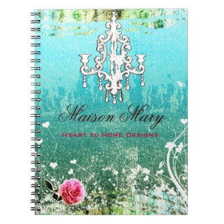 GC älskar vintageturkos Anteckningsbok Med Spiral