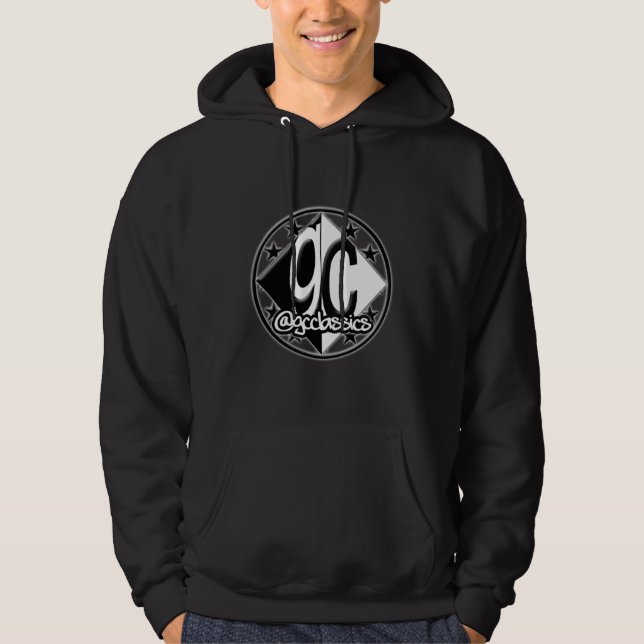 GC Classics Logotyp Black Hoodie (Framsida)