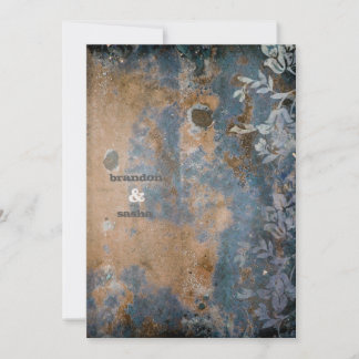 GC| Lussartat rosenblomma| Golden Metallic Inbjudningar