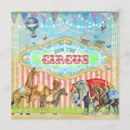 GC Magic Gå med Circus Vintage Rand Boy Inbjudningar