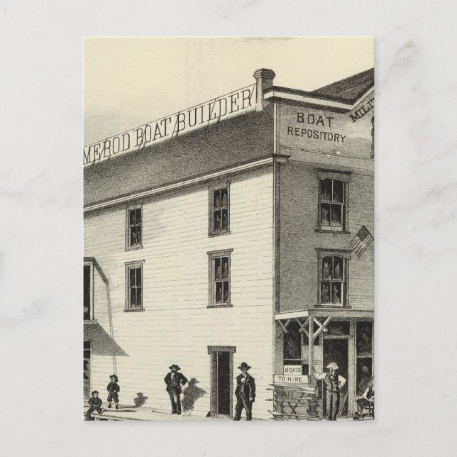 GC Ormerod, Boat Builder, Asbury Park, NJ Vykort (Framsida)