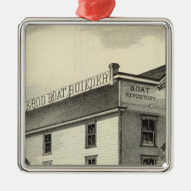 GC Ormerod, fartygbyggmästaren, Asbury parkerar, Julgransprydnad Metall (Framsidan)