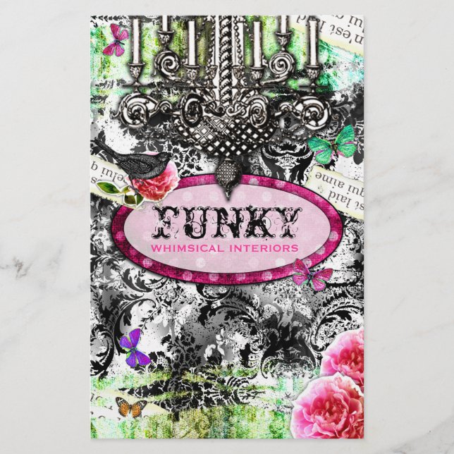 GC | Viktigt Vintage Charm - Svartvit mask Flygblad (Framsidan)