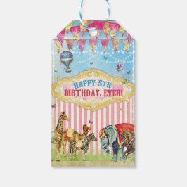 GC-VINTAGE CIRCUS FAVOR TAG PRESENTETIKETT