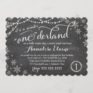 GC Winter ONEderland Birthday Inbjudan