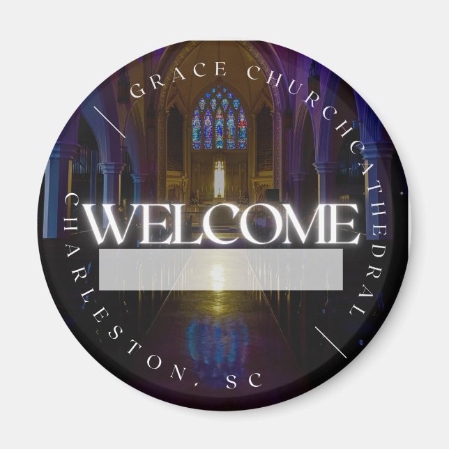 GCC-ambassadörer Magnetic Back Button Magnet (Framsidan)