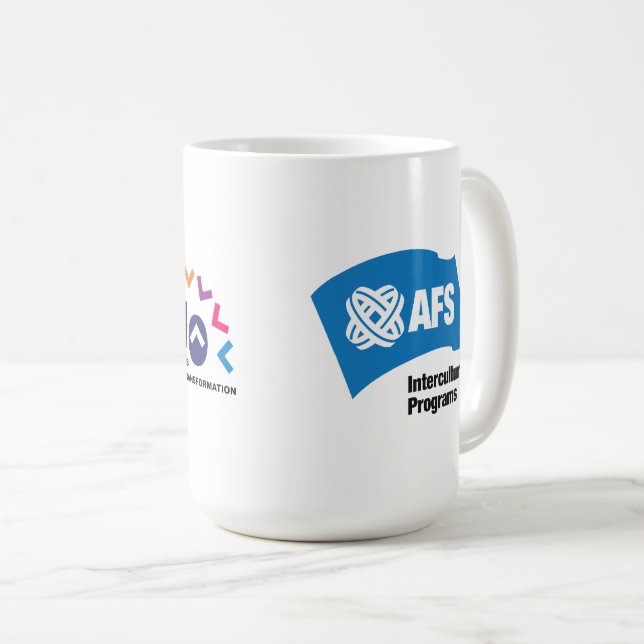 GCC:s tioårsdag till minne av Mugg av AFS (Framsida höger)