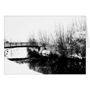 Gccnm för Bridge- och Stream-vinter-scen Hälsningskort