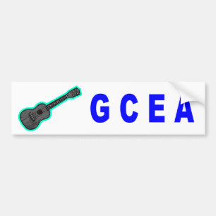 GCEA (Ukulele) Bildekal