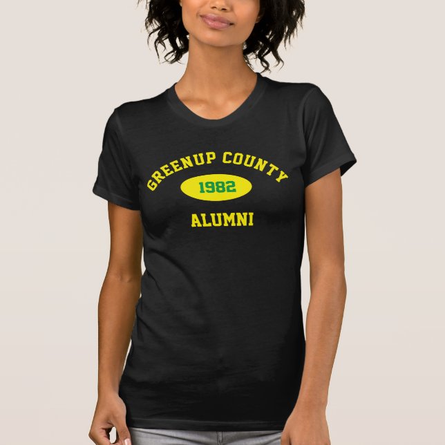 GCHS 82 alumniT-Shirt-kvinnors svarta T-Shirt (Framsida)