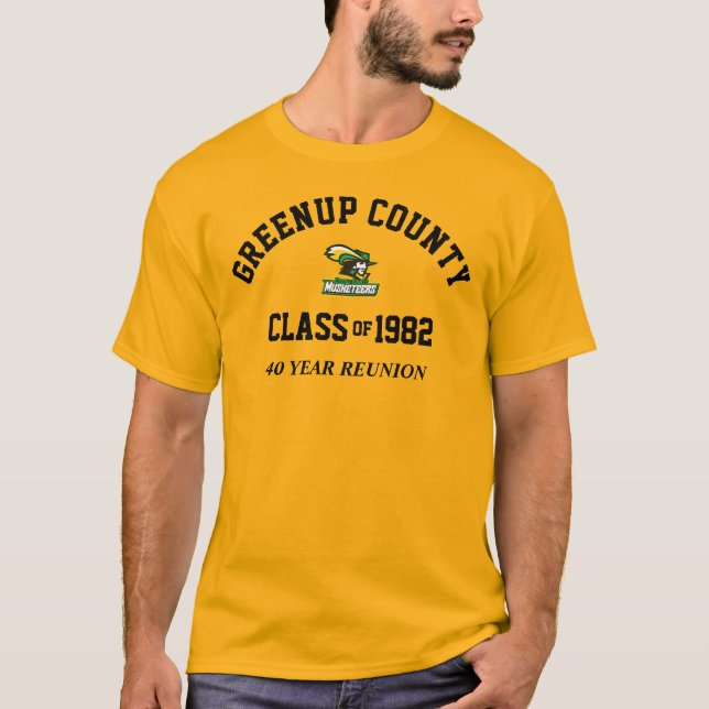 GCHS 82-återförening T-Shirt guld (Framsida)