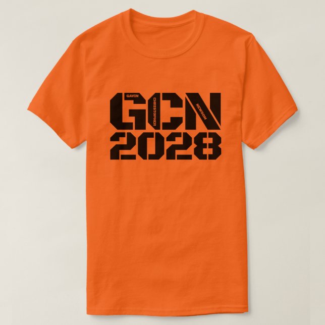 GCN Gavin Newsom 2028 T Shirt (Design framsida)