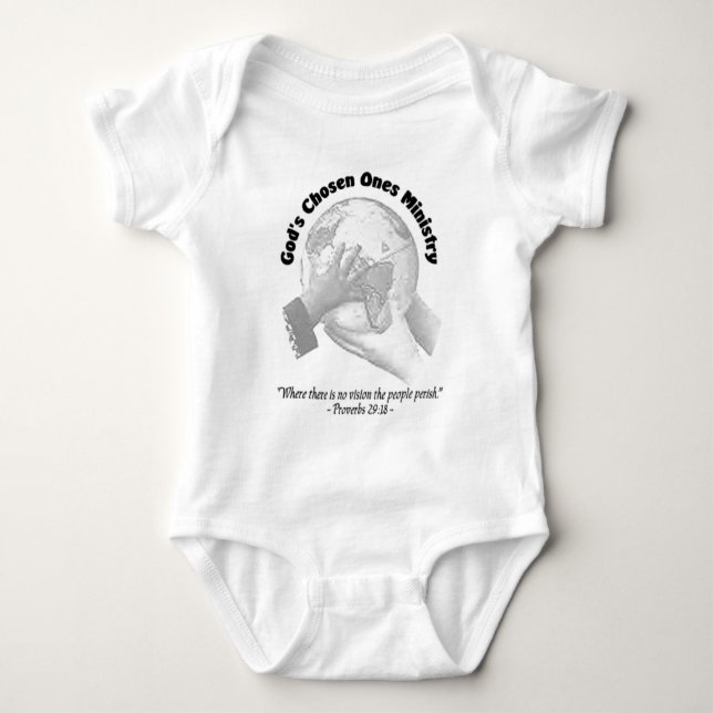 GCOM-spädbarn Onsie Tee Shirt (Framsida)