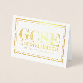 GCSE-grattulationskort Folierat Kort