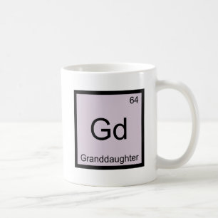 Gd - Granddotter Kemiskt Elementsymbol T-shirt Kaffemugg