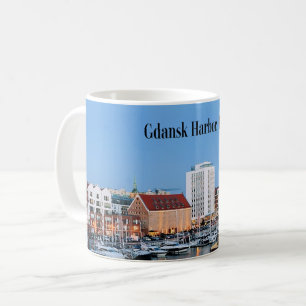 Gdansk Harbour, Polen Kaffemugg