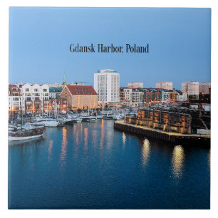 Gdansk Harbour, Polen Kakelplatta