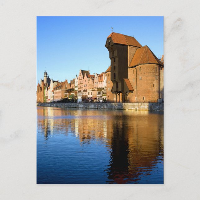 Gdansk i Polen Vykort (Framsida)
