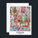 Gdansk Poland Travel Watercolor Sketch Hand plocka Vykort<br><div class="desc">Gdansk Poland Travel Watercolor Sketch Hand plockade Illustration</div>
