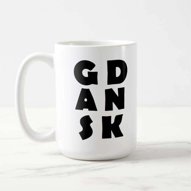 Gdansk Polen Kaffemugg (Vänster)