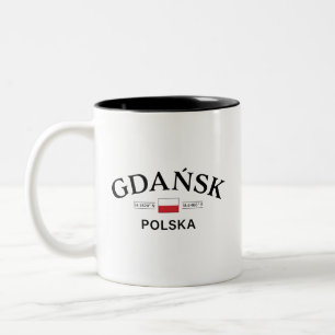 Gdansk Polska (Polen) polska samordnare Två-Tonad Mugg
