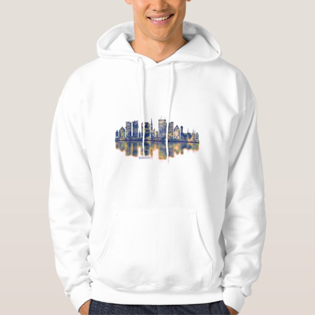 Gdansk Skyline Hoodie (Framsida)