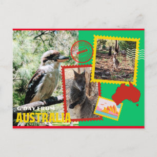 G'Day från Australien Vykort