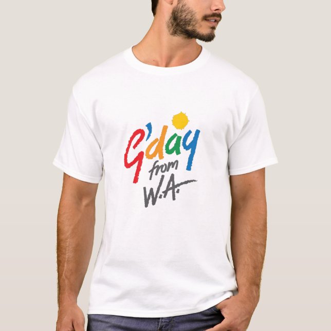 G'day från WA T-Shirt (Framsida)