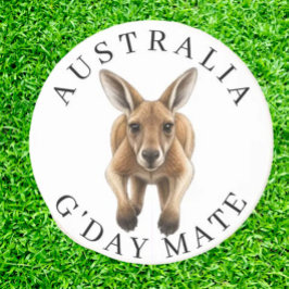   G'Day Känguru Aussie-Tematiserad Vildmarksfest Underlägg
