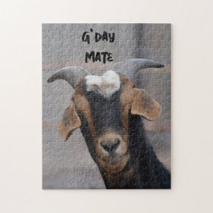G'day kompis leende getpussel pussel
