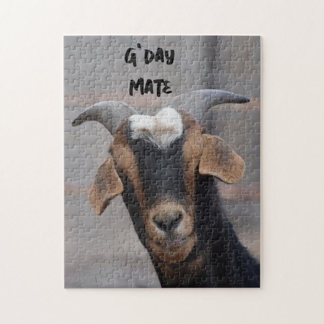 G'day kompis leende getpussel pussel (Vertikal)