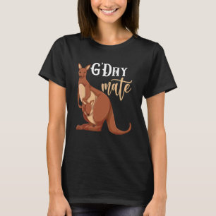 G'Day Kompis Zoo Djur Aussie Australien Känguru T Shirt
