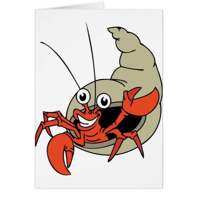 G'day krabba hälsningskort (Framsidan)