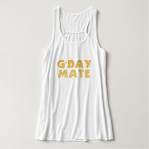 G'Day Mate ärmlös topp Linne Med Racerback