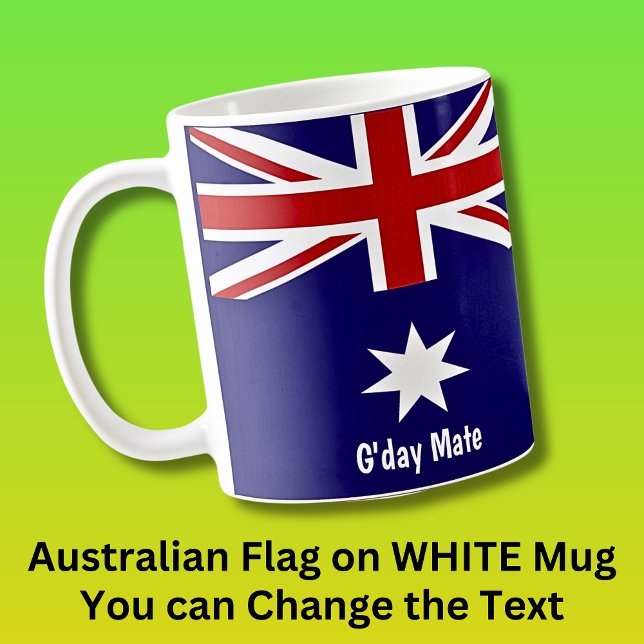 G'day Mate Australian Flagga Mugg (Skapare uppladdad)