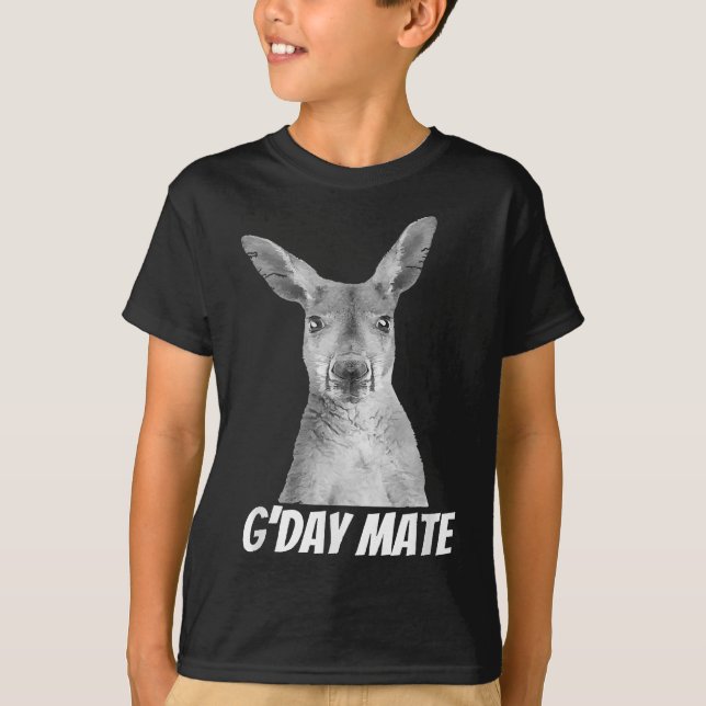 GDay Mate - Australian Kangaroo T-Shirt (Framsida)