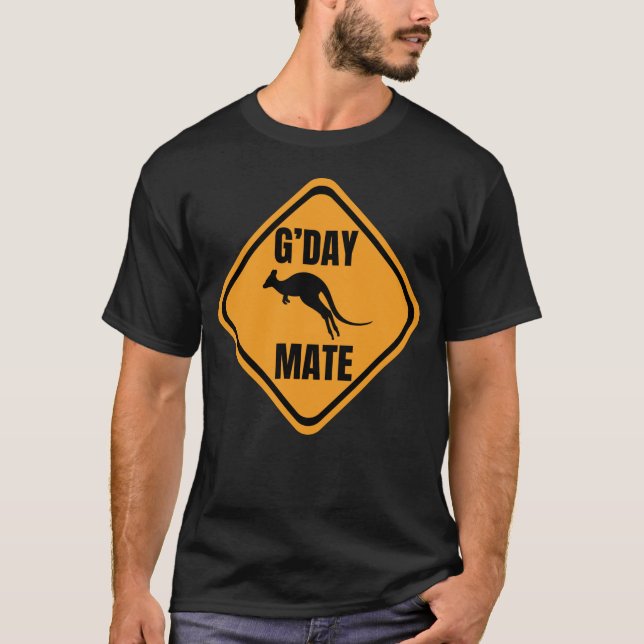 G'Day Mate - Australian Kangaroo T-Shirt (Framsida)