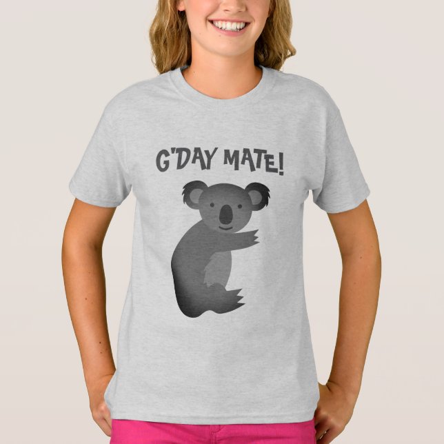 G'Day Mate Australiensisk koalabjörn T-Shirt för b (Framsida)