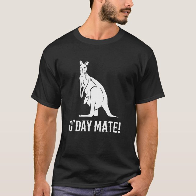 G'day Mate Bestkompisor eller Buddy T Shirt (Framsida)