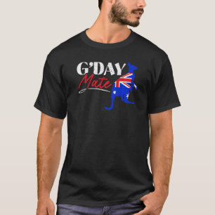 G'Day Mate Kangaroo Australian Australian Aussie V T Shirt