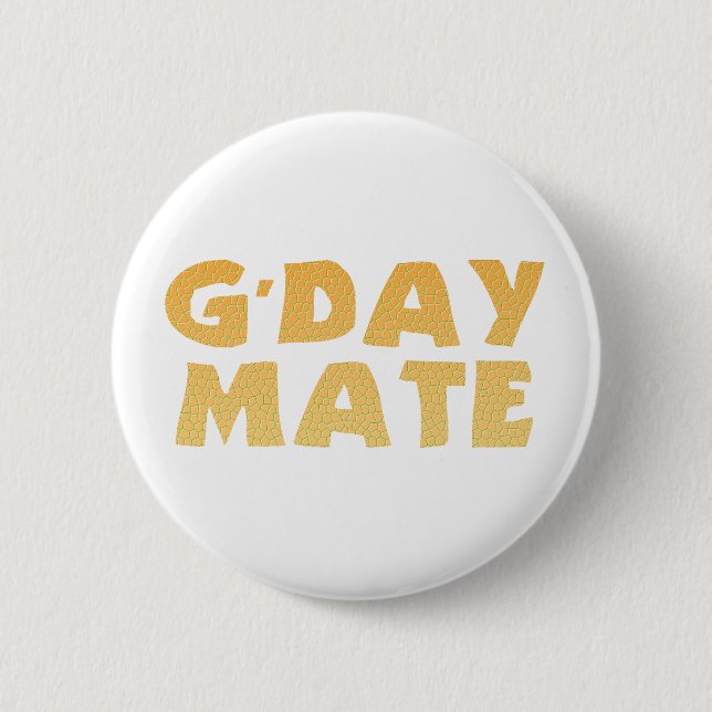 G'Day Mate-knapp Knapp (Framsida)