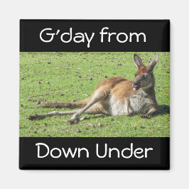 G'day under Kangaroo Magnet