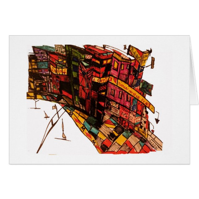 gdp fruktar bläck hälsningskort (Framsidan Horizontal)