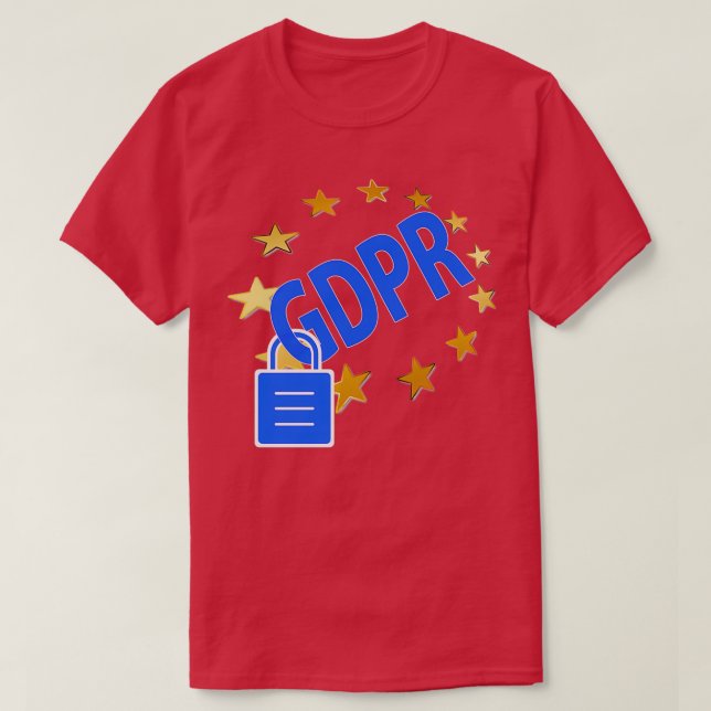 GDPR DSGVO Data Privacy T Shirt (Design framsida)