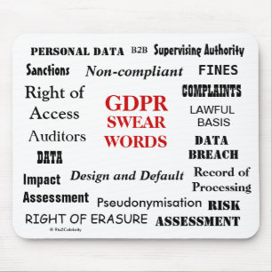 GDPR svär förargligt roligt överensstämmelsesk Musmatta