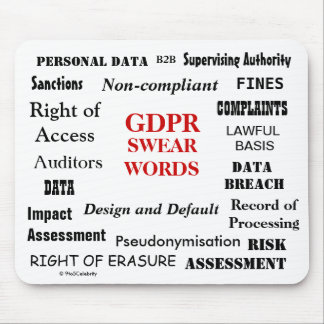 GDPR svär förargligt roligt överensstämmelseskämt Musmatta